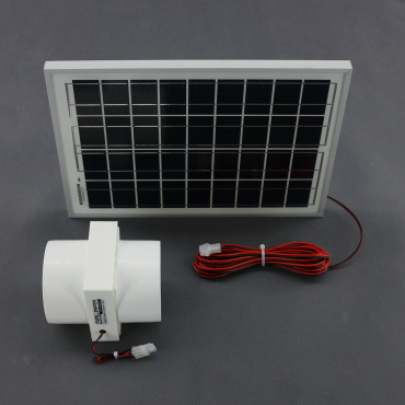 SO194 - solární ventilátor vestavný průměr 100 mm, 65 m3/h