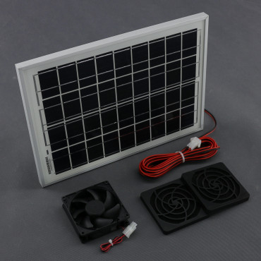 SO11 - solární ventilátor čtvercový 99x99 mm, 65 m3 h