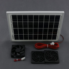 SO11 - solární ventilátor čtvercový 99x99 mm, 65 m3/h