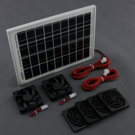 SO12 - solární ventilátory čtvercové 2x 99x99 mm, 2x 65 m3/h