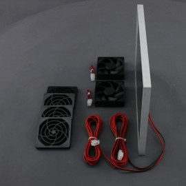 SO12 - solární ventilátory čtvercové 2x 99x99 mm, 2x 65 m3/h