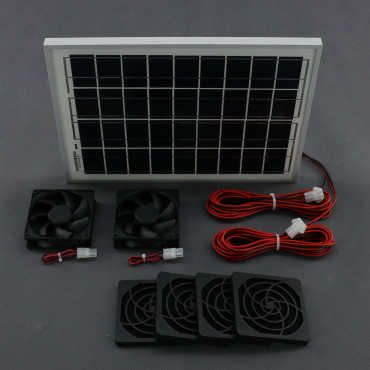 SO12 - solární ventilátory čtvercové 2x 99x99 mm, 2x 65 m3/h