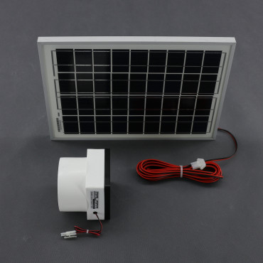 SO190 - solární ventilátor nástěnný průměr 100 mm, 65 m3/h