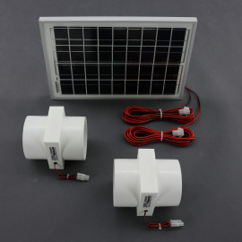 SO193 - solární ventilátory 2x vestavné průměr 100 mm, 2x 65 m3/h