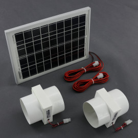 SO193 - solární ventilátory 2x vestavné průměr 100 mm, 2x 65 m3/h