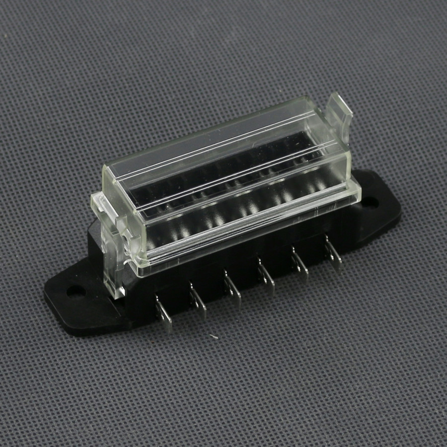 SI619 - pouzdro 6x nožové autopojistky Standard, 6x 16 A