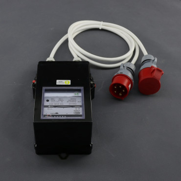 EL01 - přenosný elektroměr 3f, 16 A, analogový, zásuvka a vidlice