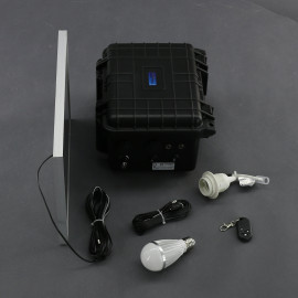 SO200 - solární systém 10 W s aku, 12 V a USB a LED, přenosný