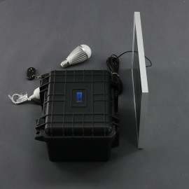 SO200 - solární systém 10 W s aku, 12 V a USB a LED, přenosný
