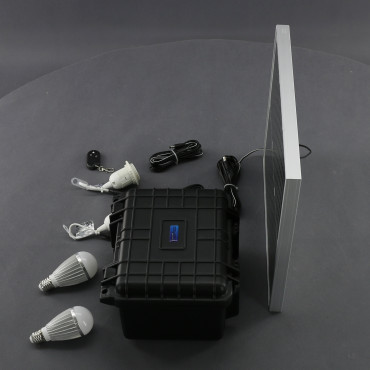 SO202 - solární systém 20 W s aku, 12 V a USB a LED, přenosný