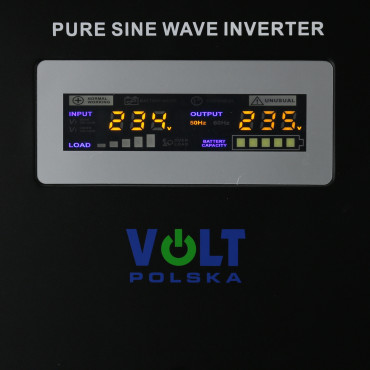 detail na displej záložního zdroje ZZ42