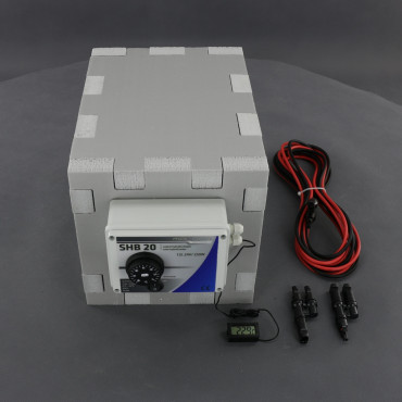 SHB20 - ohřívač vody 12 l, solární vstup a 24 V-250 W, nerez