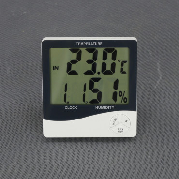 VT36 - teploměr + vlhkoměr (IN) a hodiny, digitální