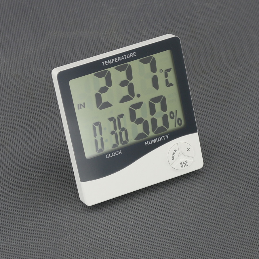 VT36 - teploměr a vlhkoměr vnitřní, hodiny, LCD