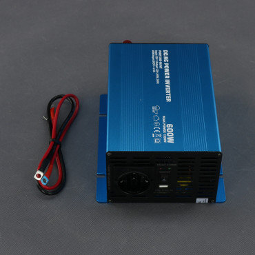 SI306 - měnič napětí 12 V na 230 V, 600 W čistý sinus a USB