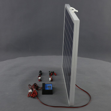 SO66 - solární nabíječka autobaterií 12 V, 50 W, přenosná