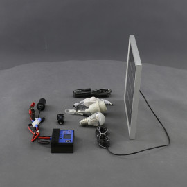 SO134 - solární systém 10 W, ostrovní, 12 V a USB a LED