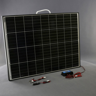 SO106 - solární nabíječka autobaterií 12 V, 100 W, přenosná