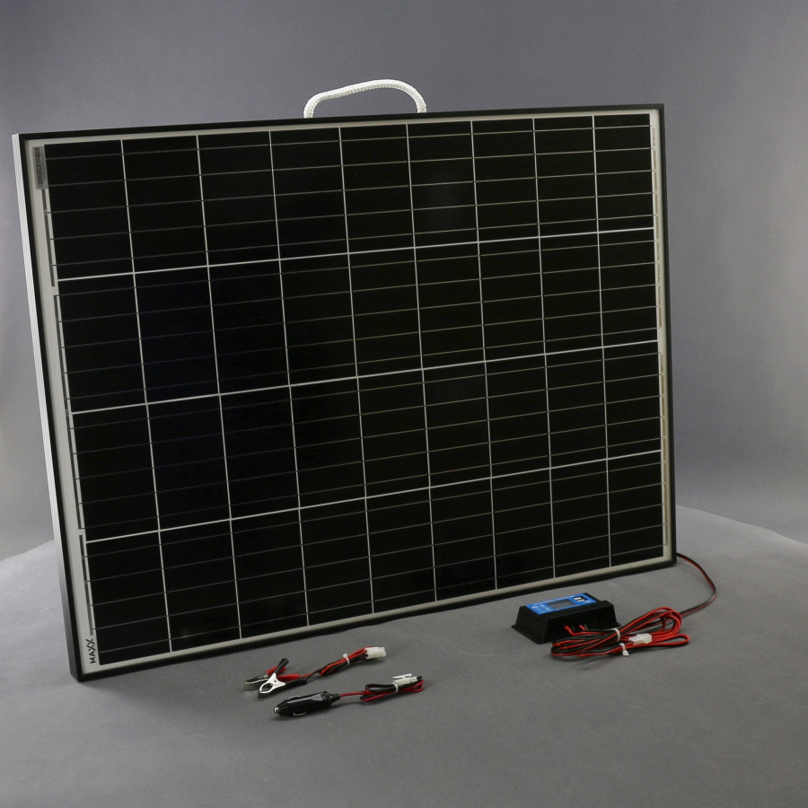 SO106 - solární nabíječka autobaterií 12 V, 100 W, přenosná