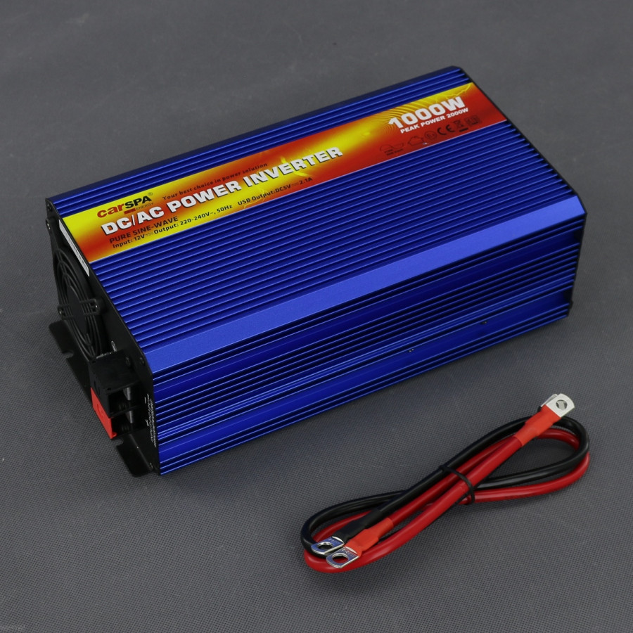 SI312 - měnič napětí 12 V na 230 V, 1000 W čistý sinus a USB