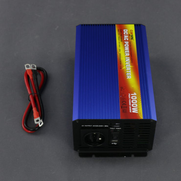 SI312 - měnič napětí 12 V na 230 V, 1000 W čistý sinus a USB