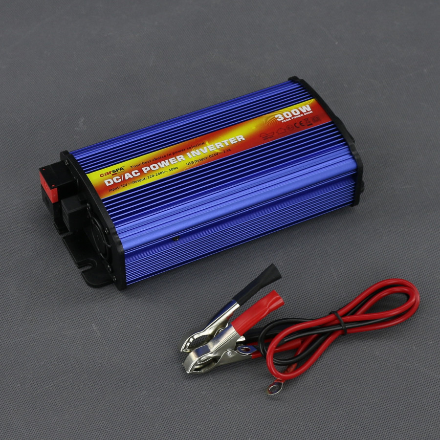 SI301 - měnič napětí 12 V na 230 V, 300 W čistý sinus a USB