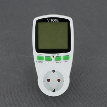 EL08 - elektroměr 230 V, 16 A, digitální, Schuko, do zásuvky
