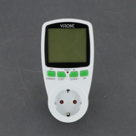 EL08 - elektroměr 230 V, 16 A, digitální, Schuko, do zásuvky