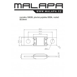 SI639-pojistka-plocha-megaval-500-a-roztec-50-8-mm-hneda-rozmery