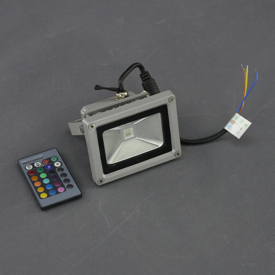 RGB02 - reflektor barevný RGB 230 V, 10 W, na DO