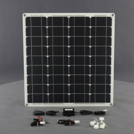 SO64 - solární nabíječka autobaterií 12 V, 50 W, ohebná a USB