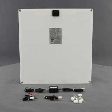 SO64 - solární nabíječka autobaterií 12 V, 50 W, ohebná a USB