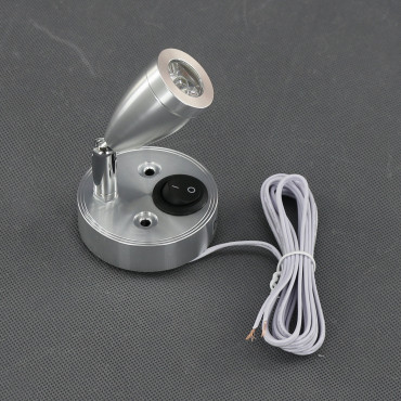 SI28 - LED lampička 12-24 V, 2 W, vypínač, otočná