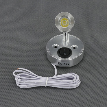 SI28 - LED lampička 12-24 V, 2 W, vypínač, otočná
