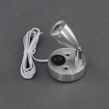 SI28 - LED lampička 12-24 V, 2 W, vypínač, otočná
