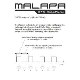 nastavení digitálního časového spínače MCS1