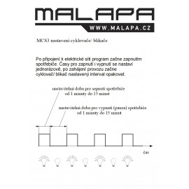 nastavení digitálního časového spínače MCS3