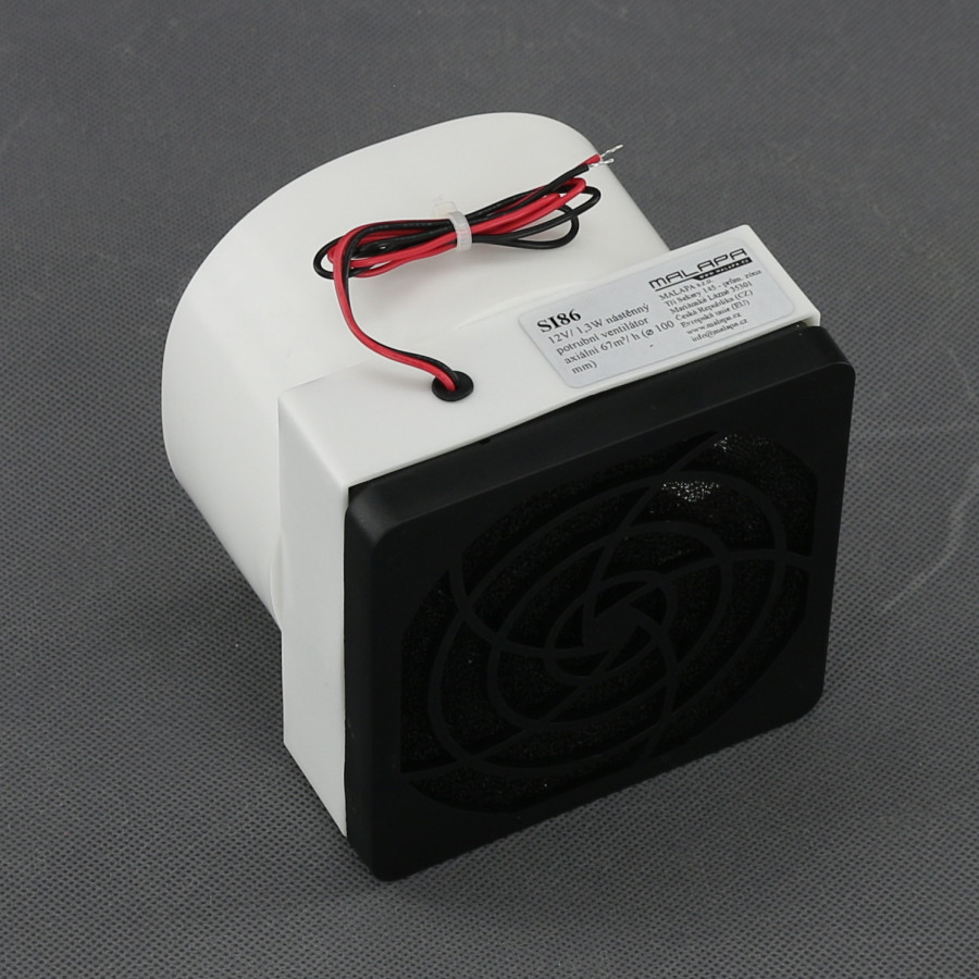 SI86 - nástěnný ventilátor průměr 100 mm, 12 V, 67 m3/h
