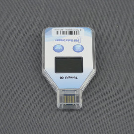 VT134 - záznamník teploty jednorázový (datalogger USB), displej