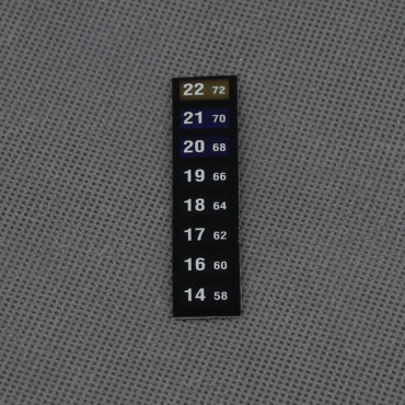 VT102 - teploměr 14 až 22 stupňů C, ohebný, samolepicí
