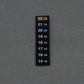 VT102 - teploměr 14 až 22 stupňů C, ohebný, samolepicí