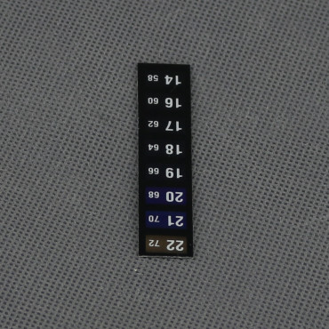 VT102 - teploměr 14 až 22 stupňů C, ohebný, samolepicí