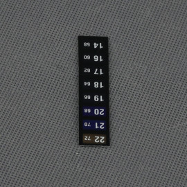 VT102 - teploměr 14 až 22 stupňů C, ohebný, samolepicí