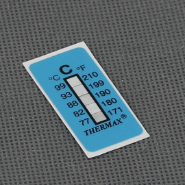 VT113 - teploměr nevratný 77 až 99 stupňů C, ohebný, samolepicí