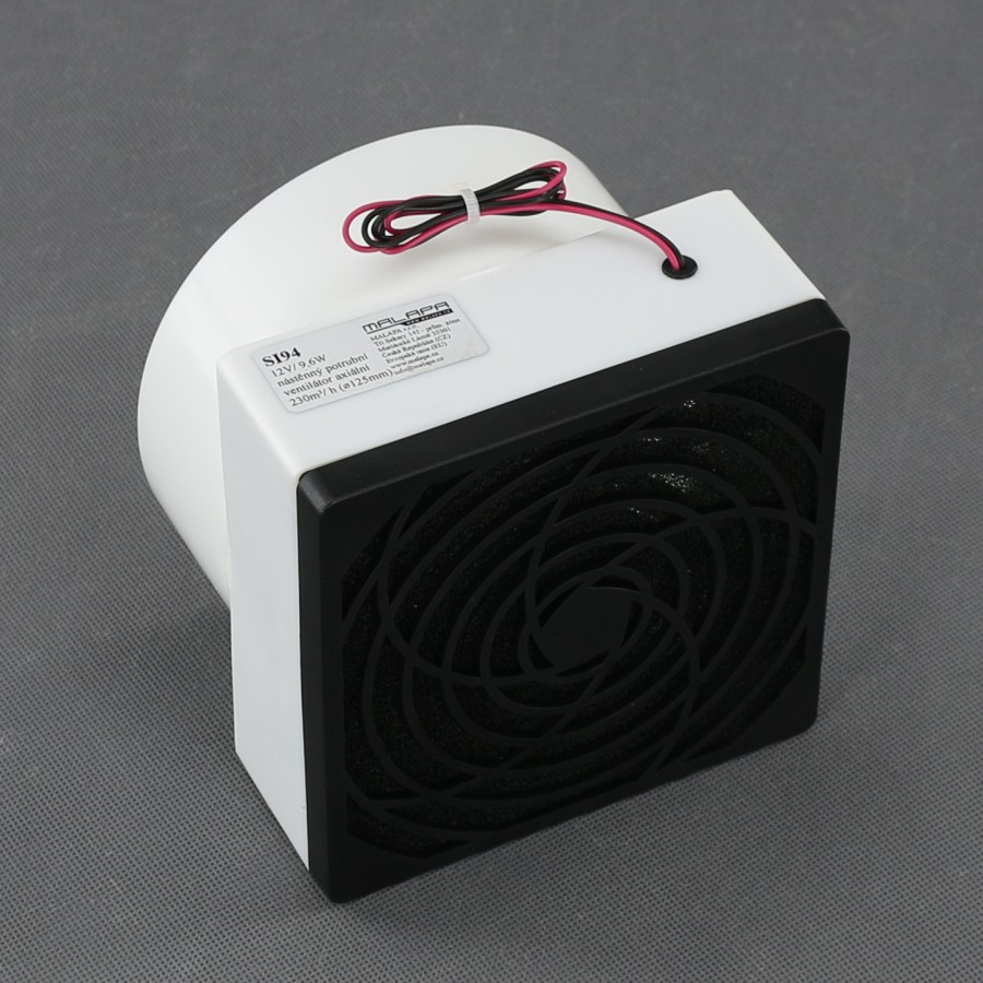 SI94 - nástěnný ventilátor průměr 125 mm, 12 V, 230 m3/h