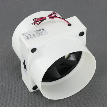 SI96 - vestavný potrubní ventilátor průměr 125 mm, 12 V, 230 m3/h