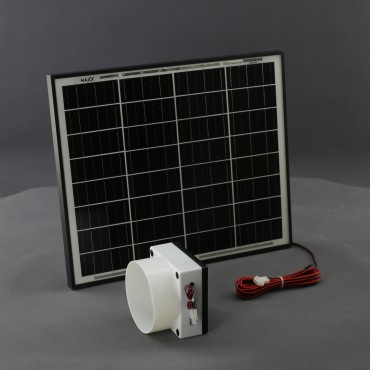 SO16 - solární ventilátor nástěnný průměr 125 mm, 230 m3/h