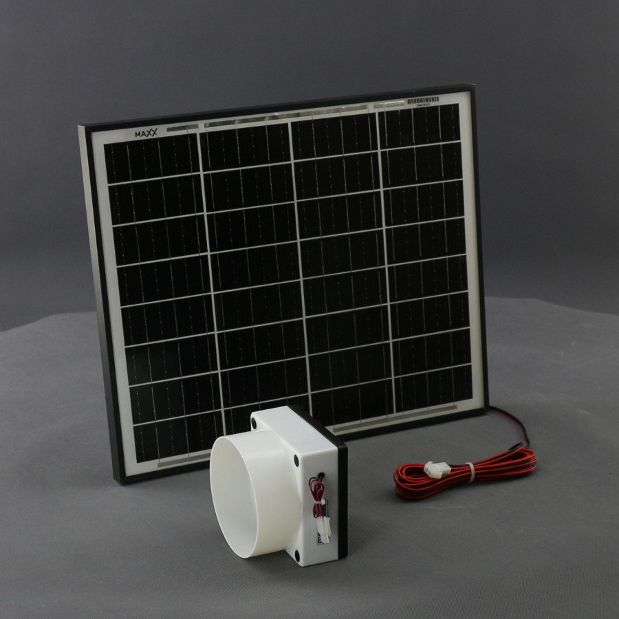 SO16 - solární ventilátor nástěnný průměr 125 mm, 230 m3/h