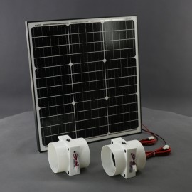 SO22 - solární ventilátory 2x vestavné průměr 125 mm, 2x 230 m3/h