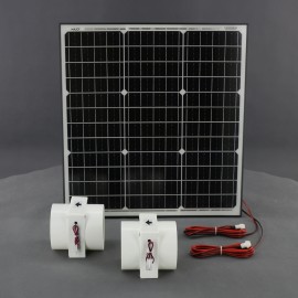SO22 - solární ventilátory 2x vestavné průměr 125 mm, 2x 230 m3/h